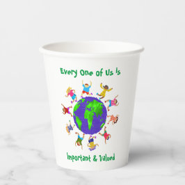 Wichtige und wertvolle Kinder Pappbecher