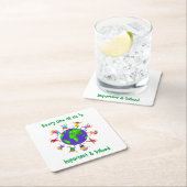 Wichtige und wertvolle Kinder Rechteckiger Pappuntersetzer (Vor Ort)