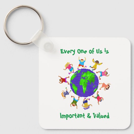 Wichtige und wertvolle Kinder Schlüsselanhänger (Vorderseite)