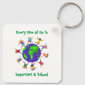 Wichtige und wertvolle Kinder Schlüsselanhänger (Rückseite)