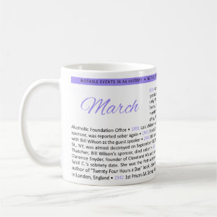 Wichtige Veranstaltungen in der OM History Tasse -