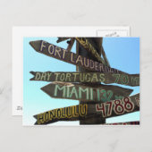 Wichtige West-Zeichen Postkarte (Vorne/Hinten)