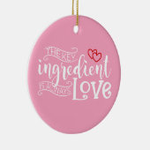 Wichtiger Bestandteil ist die Liebe Valentine | Or Keramik Ornament (Rechts)