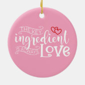 Wichtiger Bestandteil ist die Liebe Valentine | Or Keramik Ornament (Hinten)