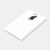 Wichtiger Call Funny Wolf Customer Service Cartoon Post-it Klebezettel (angewinkelt)