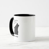 Wichtiger Call Funny Wolf Customer Service Cartoon Tasse (Vorderseite Links)