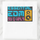 Wichtiger EDM-Aufkleber Rechteckiger Aufkleber (Tasche)