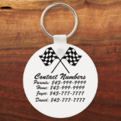 Wichtiger Schlüsselanhänger von Telefonnummern dur (Vorderseite)