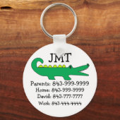 Wichtiger Schlüsselanhänger von Telefonnummern dur (Vorderseite)