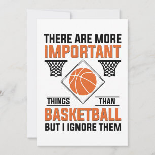 Wichtigere Dinge als Basketball Einladung