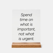 Wichtiges Akryllisches Zeichen