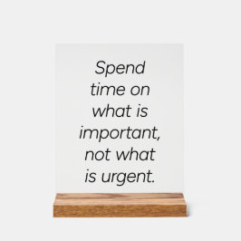 Wichtiges Akryllisches Zeichen Acrylschild