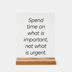 Wichtiges Akryllisches Zeichen Acrylschild