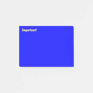 Wichtiges Deep Blue Post-it Klebezettel