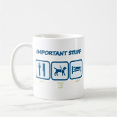 Wichtiges Material für Hundebesitzer Kaffeetasse (Links)