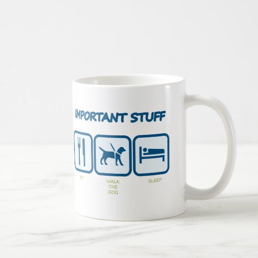Wichtiges Material für Hundebesitzer Kaffeetasse (Rechts)