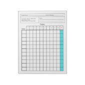 Wichtiges SpEd-Tool: Leeres Datenblatt (Tests) Notizblock (Rotiert)