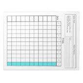 Wichtiges SpEd-Tool: Leeres Datenblatt (Tests) Notizblock (Vorderseite)