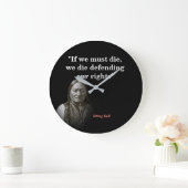 Wichtiges Zitat zur Verteidigung unserer Rechte Große Wanduhr (Zuhause)