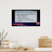 Wichtigkeit der Beweiserhebung Poster (Küche)