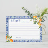 Wichtigster Orangenbeirat für die Braut Einladung (Stehend Vorderseite)