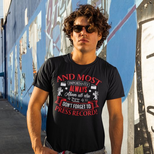 Wichtigster Teil von Filming - Funny Cam Op T-Shirt