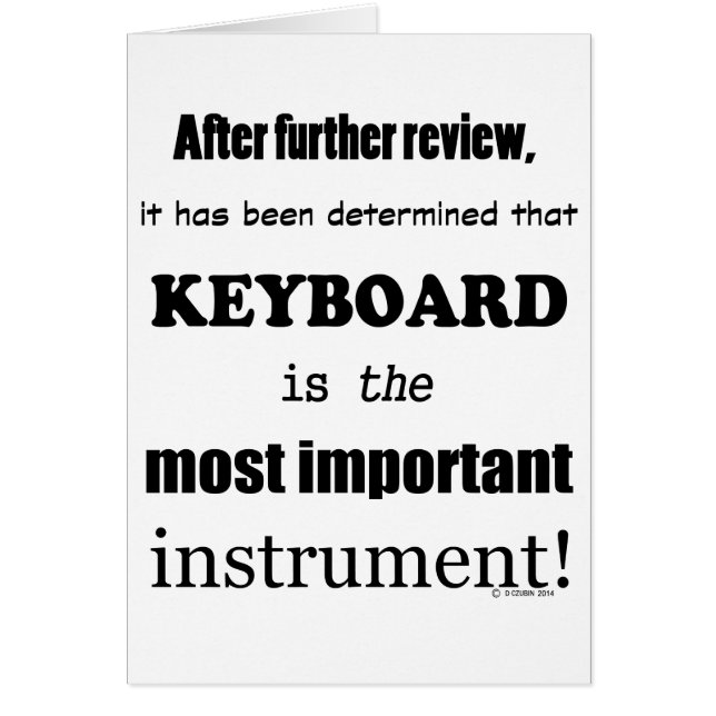 Wichtigstes Instrument (Vorne)