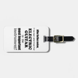 Wichtigstes Instrument der elektrischen Gitarre Gepäckanhänger