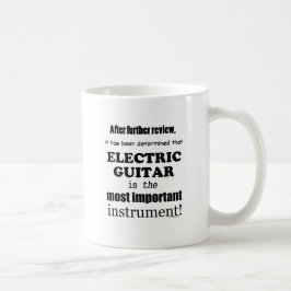 Wichtigstes Instrument der elektrischen Gitarre Kaffeetasse