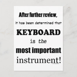 Wichtigstes Instrument Postkarte
