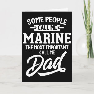Wichtigstes Marine Dad Vatertagsgeschenk Karte