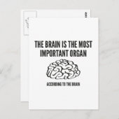 Wichtigstes Organ Postkarte (Vorne/Hinten)