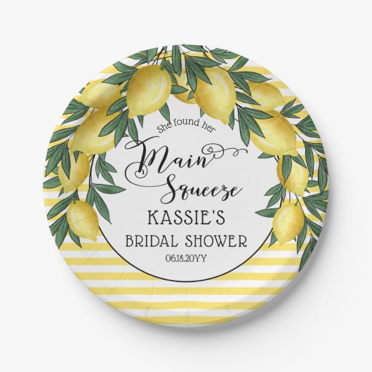 Wichtigstes Papier zum tropischen Brautparty von Z Pappteller (Vorderseite)