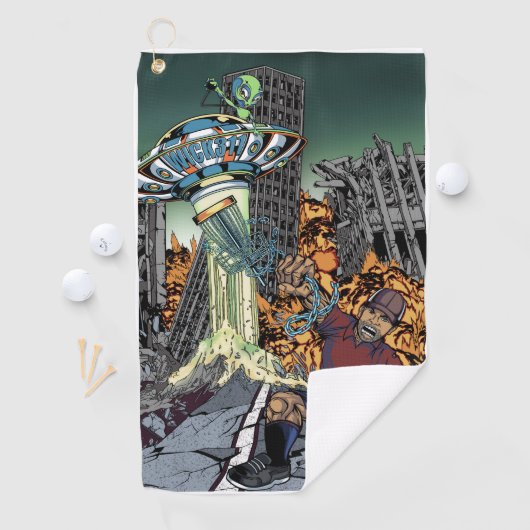 Wick311 Alien attackiert Handtuch (Insitu)