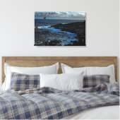Wick Bay Wikinger-Langschiff Leinwanddruck (Insitu (Schlafzimmer))