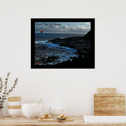 Wick Bay Wikinger-Langschiff Poster (Küche)