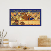 Wick Extravagant Hat Bands ~ Vintages Werbeplakat Poster (Küche)