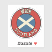 Wick, Schottland Aufkleber (Blatt)