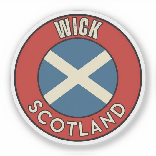 Wick, Schottland Aufkleber (Vorderseite)