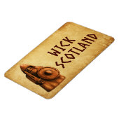 Wick Schottland Wikinger Krieger Magnet (Linke Seite)