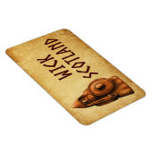 Wick Schottland Wikinger Krieger Magnet (Rechte Seite)
