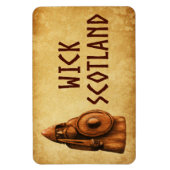 Wick Schottland Wikinger Krieger Magnet (Vertikal)