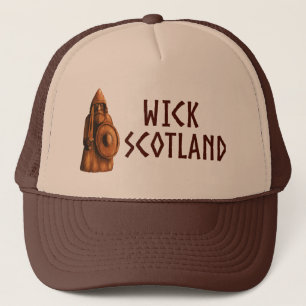 Wick Schottland Wikinger-Schnitzerei Truckerkappe