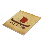 Wick Scotland Wikingerschiff Fliese (Seite)