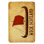 Wick Scotland Wikingerschiff Magnet (Vertikal)
