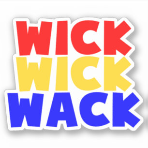 Wick Wack Aufkleber