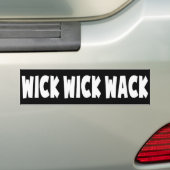 Wick Wack Autoaufkleber (Auf Auto)