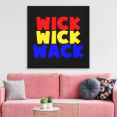 Wick Wack Leinwanddruck (Insitu (Wohnzimmer))