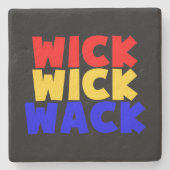 Wick Wack Steinuntersetzer (Vorderseite)
