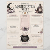 Wick & Whimsy Manifestationsblatt Briefbogen (Vorderseite)